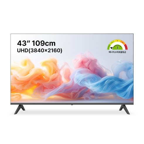 스타인즈 대기업패널 43/50/55인치 UHD LED TV, 고객직접설치, 스탠드형, KKZ4302UH, 109cm(43인치)