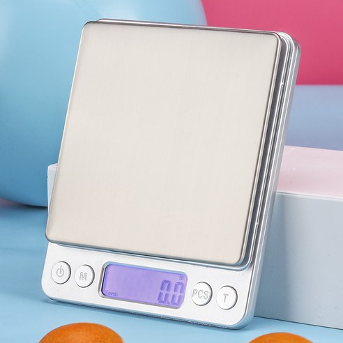 전자저울 디지털 주방저울 커피 저울 디지털 고정밀도 저울 주방용 저울 가정용 고정밀도 저울 1Kg/0.1g, 은색, 1개, 1kg