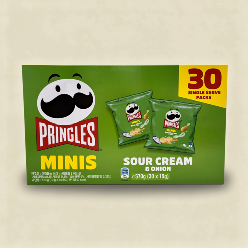 프링글스 미니 사워크림 & 어니언, 570g, 1개