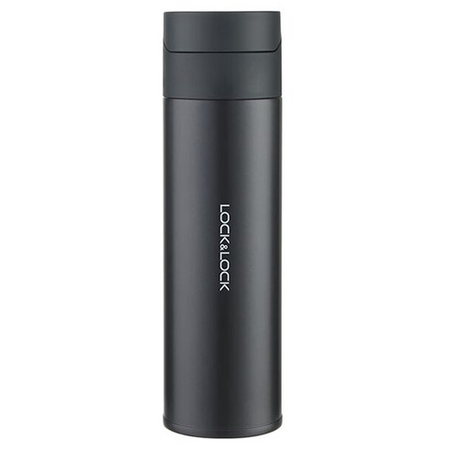 락앤락 다이징 후방팝업 보온 텀블러, 1개, 420ml, 그레이