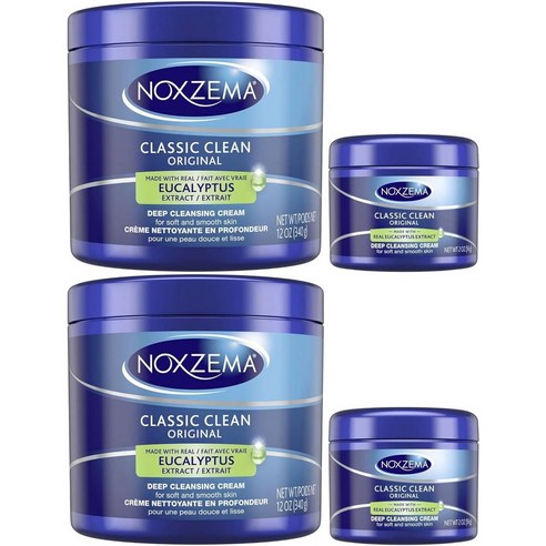 Noxzema 클래식 클린 오리지널 딥 클렌징 크림 340g 2팩 56g... 솔직 후기 | 피부 타입별 분석 썸네일