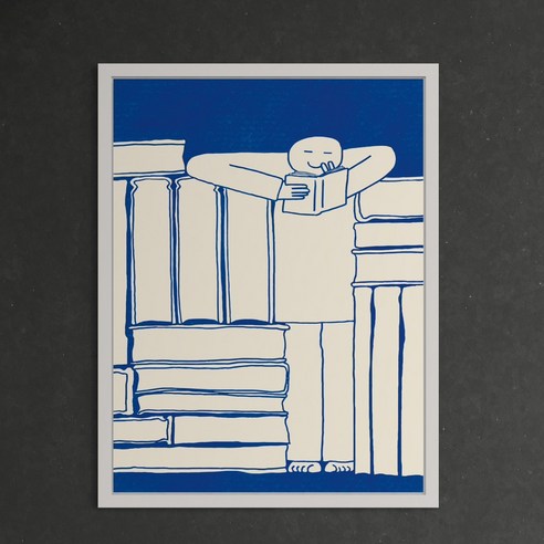 독서의 즐거움을 담은 그림 액자로 공간에 예술을 더하세요.