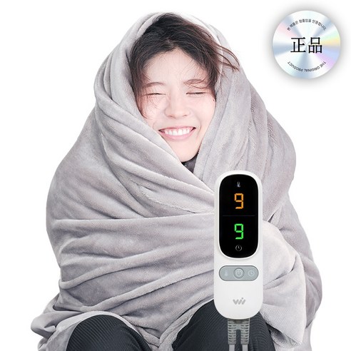 9시간 발열 허그밍 극세사 전기담요, 1개