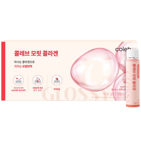 콜레브 모핏 콜라겐 저분자콜라겐펩타이드 3270 헤어콜라겐 모발콜라겐 건강기능식품 액상 고함량, 1박스, 250ml