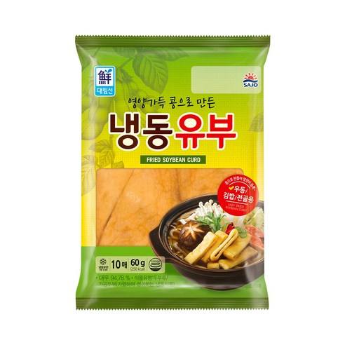 대림 냉동유부 60g, 60g, 1개