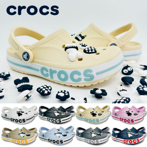 (매장정품) 크록스 바야밴드 슬리퍼 남성 여성 샌들 실내화 스포닉스 악세사리 세트 이미지 3