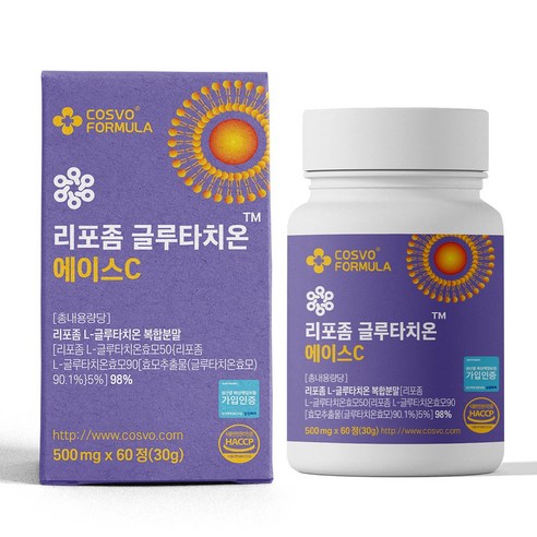 COSVO 리포좀 글루타치온 에이스C HACCP인증, 1개, 60정