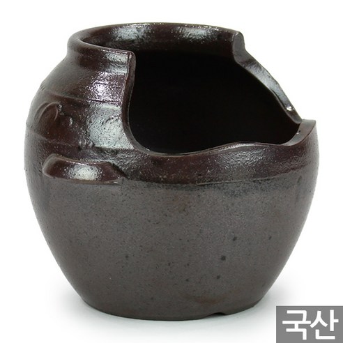 세인화분 국산 반쪽이 옹기 화분 - 다육화분 다육이화분, 1개, 대형