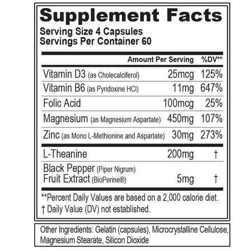 EVLUTIONNUTRITION Z-매트릭스 리커버리 & 슬립 컴플렉스 캡슐 240정, 1개 이미지 3