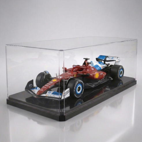 노브픽즈 레고 피규어 케이스 F1 스피드챔피언 호환 진열장 플랫형, 1개