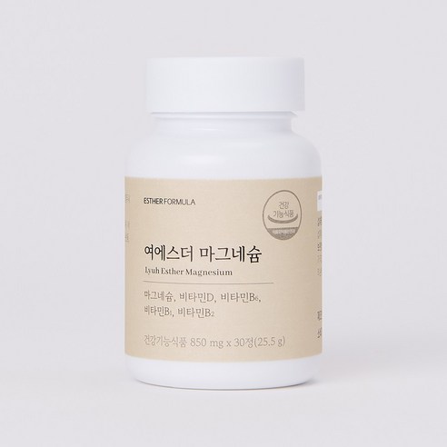 [본사직영] 여에스더 마그네슘 (신경/근육 마그네슘 & 에너지/활력 비타민B군) 국민영양 프로젝트 30정, 6개 이미지 2