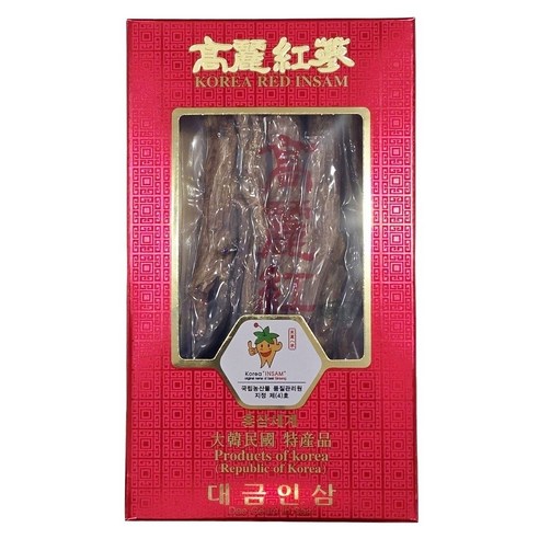 고려홍삼 4년근 소편 지함 50뿌리이하 300g 국산 건홍삼, 1개