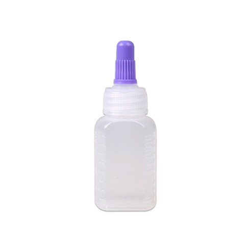 메디팩토리 PE 말랑이 투약병 이중긴마개 12ml, 100개, 보라