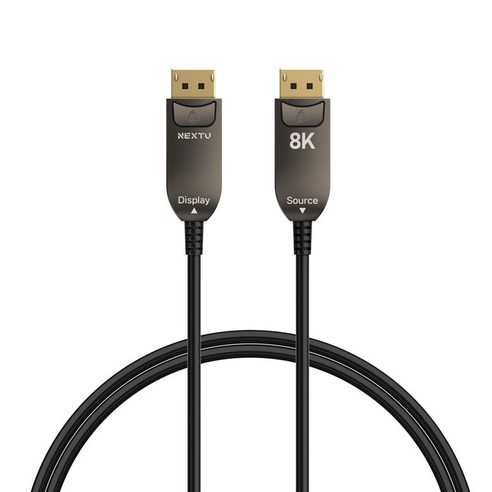 넥스트유 UHD 8K AOC DP 1.4 광 케이블 5M NEXT-4005DP-AOC, 화이트