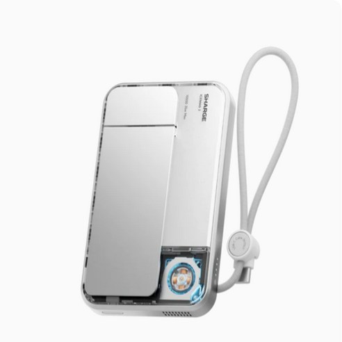 Sharge Icemag3 아이스맥 맥세이프 보조배터리 10000mAh 핸드폰거치대 화이트색상