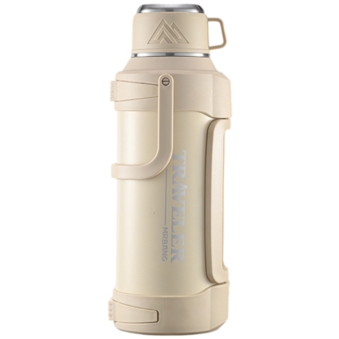 코코리브 초대용량 보냉보온병, 1개, 4000ml, 베이지
