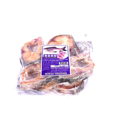 ROHU FROZEN FISH (HEAD LESS) 1.5kg Carp Rohu 냉동 로후 방글라데시 생선 1.5kg 잉어 ...