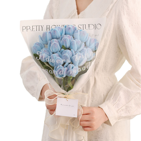 에버리즈 DIY 모루 꽃다발 만들기 세트, 1세트, 04. 블루밍 튤립