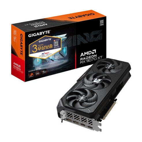 GIGABYTE 라데온 RX 9070 XT GAMING OC D6 16GB 피씨디렉트, Radeon RX 9070 XT