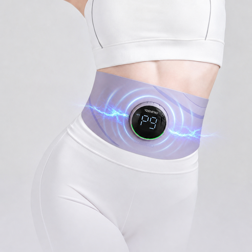 Yzontro EMS 슬림 벨트 마사지기 무선 복부 허리 마사지벨트 2026 신규 기술, 보라색, S900Pro