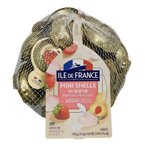 ILE DE FRANCE 일드 프랑스 미니쉘 딸기향 크림치즈 360g