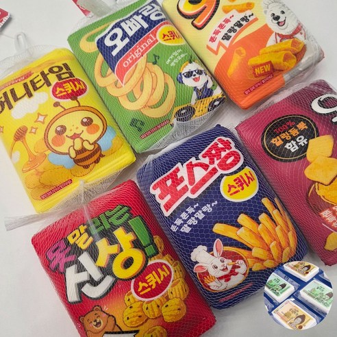 과자스퀴시 종합과자말랑이 종류별 시즌4, 1세트