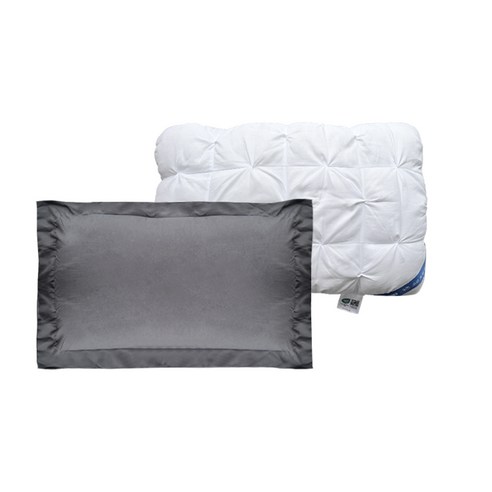 FASEN 베개 이탈리아 7성급 호텔 베개 OEKO-TEX 알러지/진드기방지 항균인증 50x70/40x60 cm 수면 배게 배개 베게 베개솜 배게솜 덤으로 베개커버 1/2개 증정, 아이보리, 1개