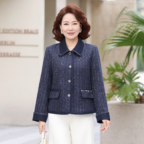 길조 40대 50대 봄가을 자켓중년엄마데일리우아한여성
