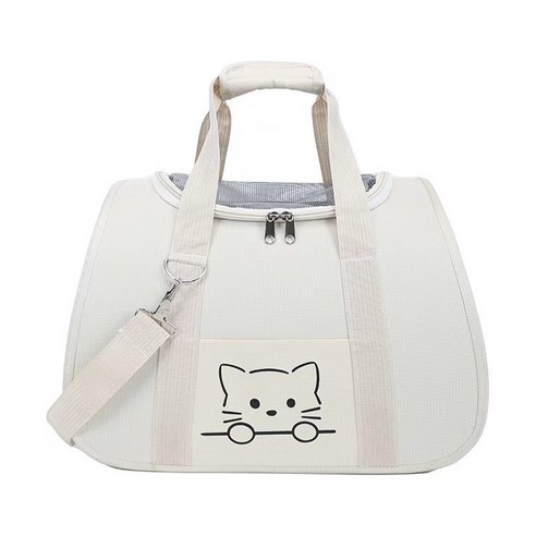 [99+98+] 고양이 강아지 가방 외출 휴대용 펫가방, 베이지