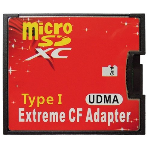 주닉스 CF카드 변환 어댑터 microSD/SD CF 컨버터, Micro SD 용, 1개