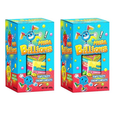 메가 빌리언즈 츄이캔디 120봉지입 대용량, 480g, 2박스