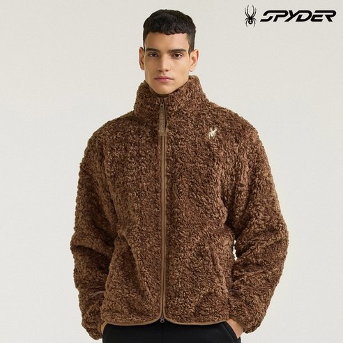 스파이더 공용 라이프 스타일 플리스 셜파 집업 자켓 SPHWCNFT306UBRW 후리스
