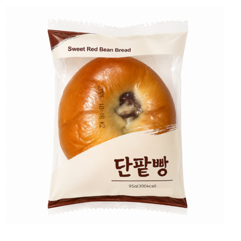 천원빵 단팥빵, 95g, 10개
