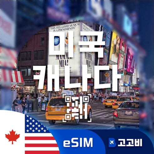 미국/캐나다 이심 eSIM 미국/캐나다 전지역 매일 500MB ~ 완전 ... 개봉기 | 실사용 후기 썸네일