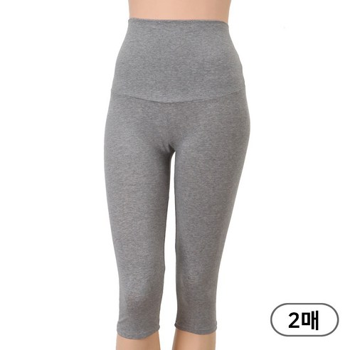 크리비아 면스판 7부 빅사이즈 임산부 레깅스 임부복 2매