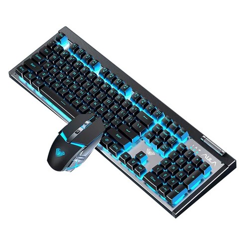 134.기계식 무선 키보드+마우스 세트