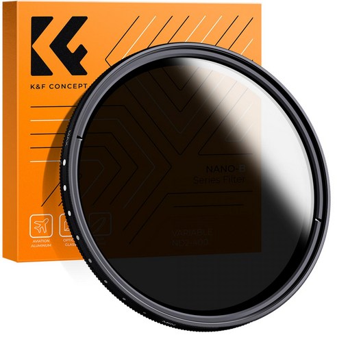 72mm K&F NANO-B ND2-ND400 슬림 가변 ND2-400 필터, 1개