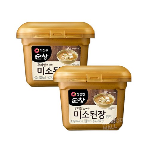 청정원순창 우리쌀 미소된장, 450g, 2개