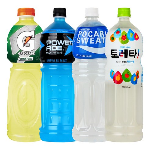 토레타&게토레이&파워에이드&포카리스웨트 1.5L X 각3개(총12개) 갈증해소 이온음료 운동음료