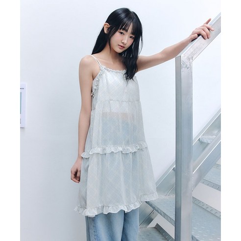 [셀리테일즈] FRILL LAYERED BUSTIER DERSS_YELLOW