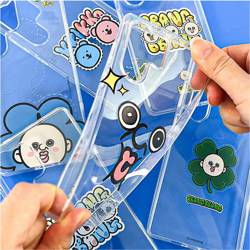 아이폰 16 15 14 13 빵빵이의 일상 투명젤리 케이스 미니멀 FIX