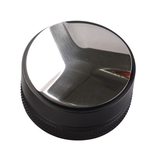 디스트리뷰터 레벨링 툴 탬퍼 58mm 덴테이션 마카롱 커피 탬퍼, 1개, 블랙58mm