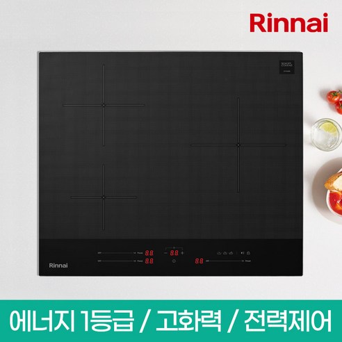린나이 1등급 3구 인덕션 전기레인지 전기렌지 IHM16BS, 빌트인, IHM16BS(자가설치/택배발송)