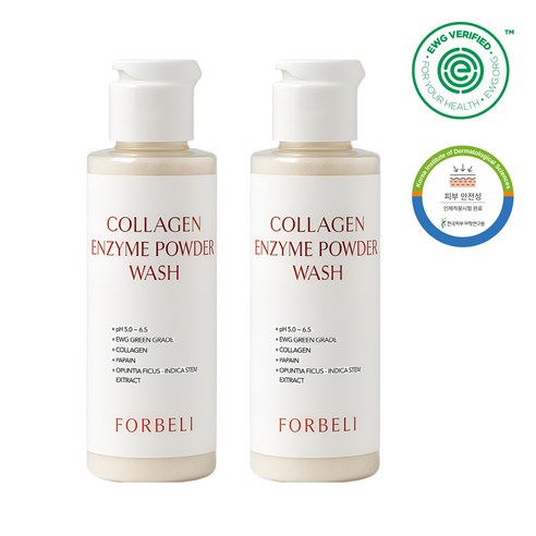Packets Berry Collagen Hyoso Set Anje Cleansing Powder Wash , 2 Pack , 60 g (포베리 콜라겐 효소 세안제 클렌징 파우더 워시, 2개, 60g)