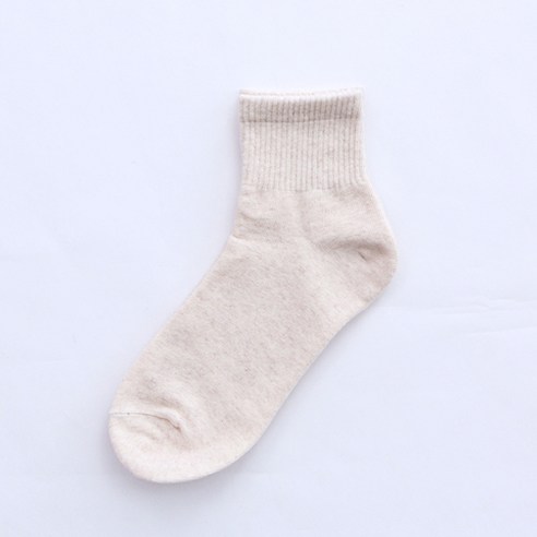 더베이직 여성용 카바 무지 중목 양말 10켤레 이미지 2