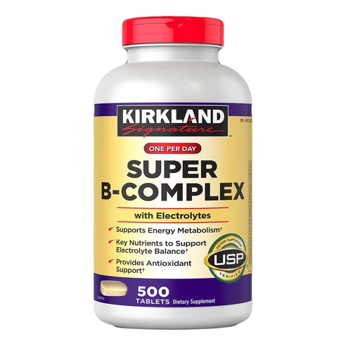 [정품 미국 배송] 커클랜드 슈퍼 B 컴플렉스 500정 (타블렛) Kirkland Signature Super Complex 500tabs