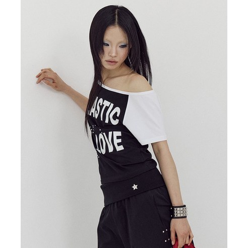 [셋업이엑스이] P/L RAGLAN TOP / BLACK