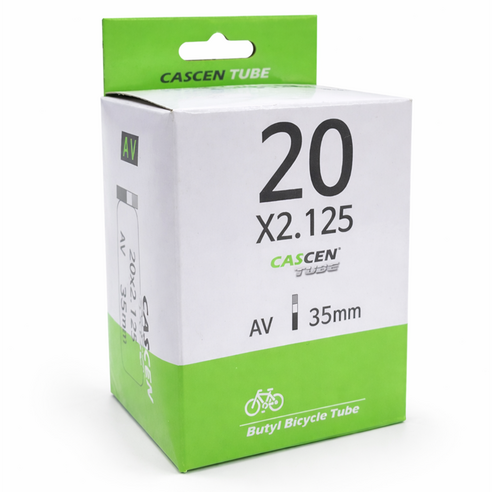 바이클로스 _ CASCEN 카센 자전거튜브 20인치 20x2.125 슈레더 밸브 EV35, 1개