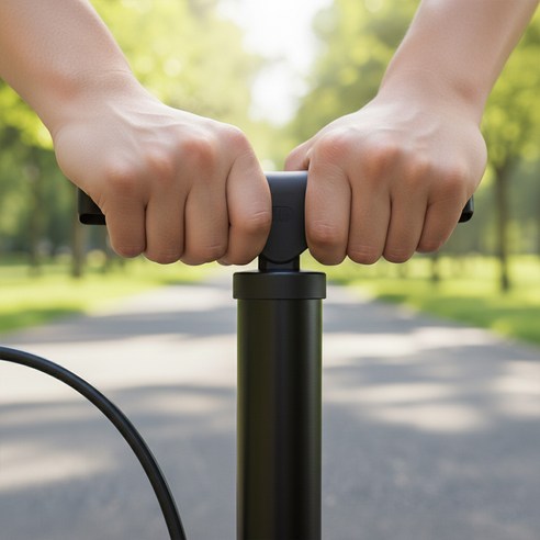앙플러스 올인원 에어펌프 휴대용 무선 자전거 공기 주입기 바람 펌프 이미지 3