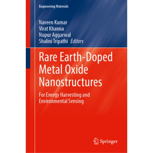 (영문도서)Rare Earth-Doped Metal Oxide Nanostructures: For Energy Harvesting and Environme... Hardcover, Springer, English, 9789819561919